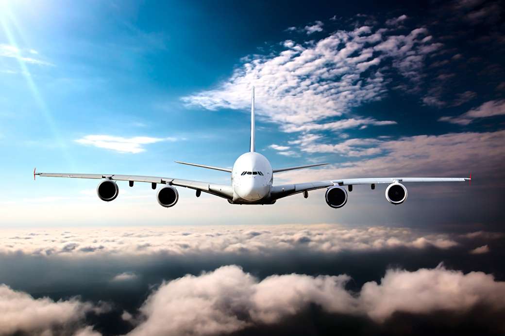 Boeing 747 ponad chmurami puzzle online
