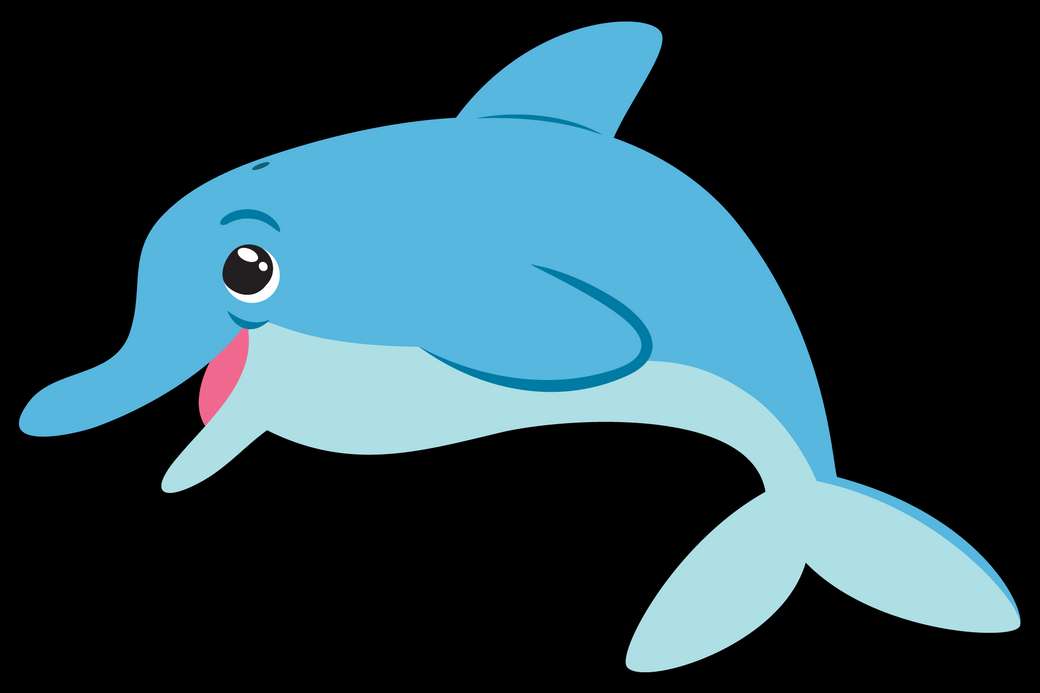 dopasuj kawałki delfina puzzle online