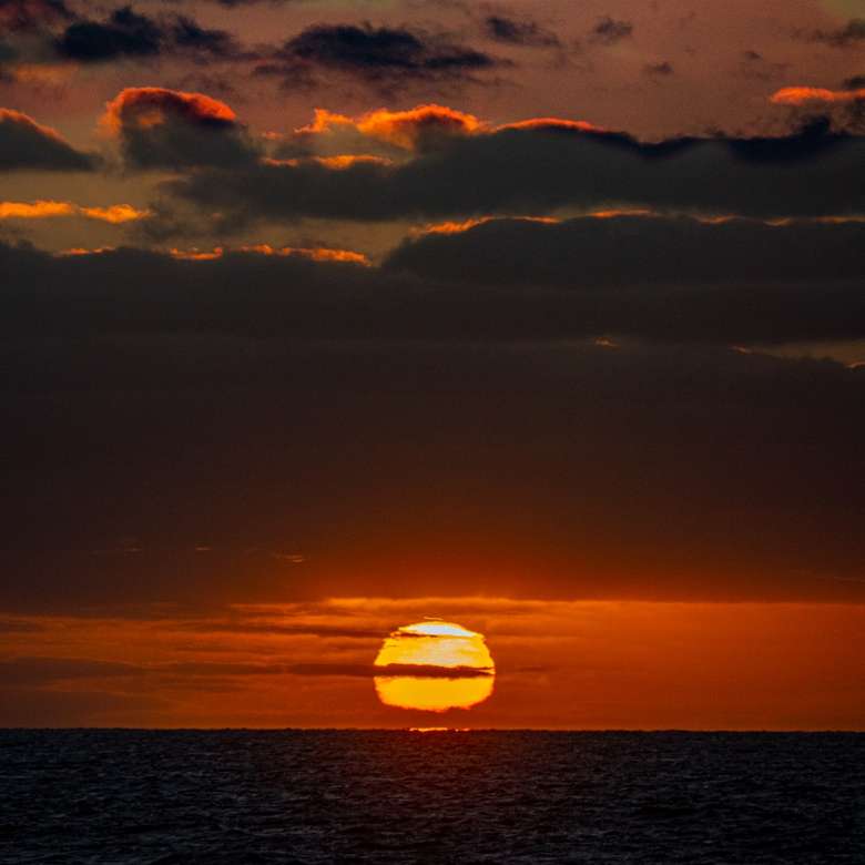 Zachód słońca na promie z wyspy Kangur puzzle online