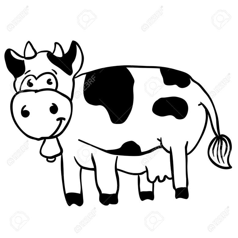 krowa dla dzieci puzzle online