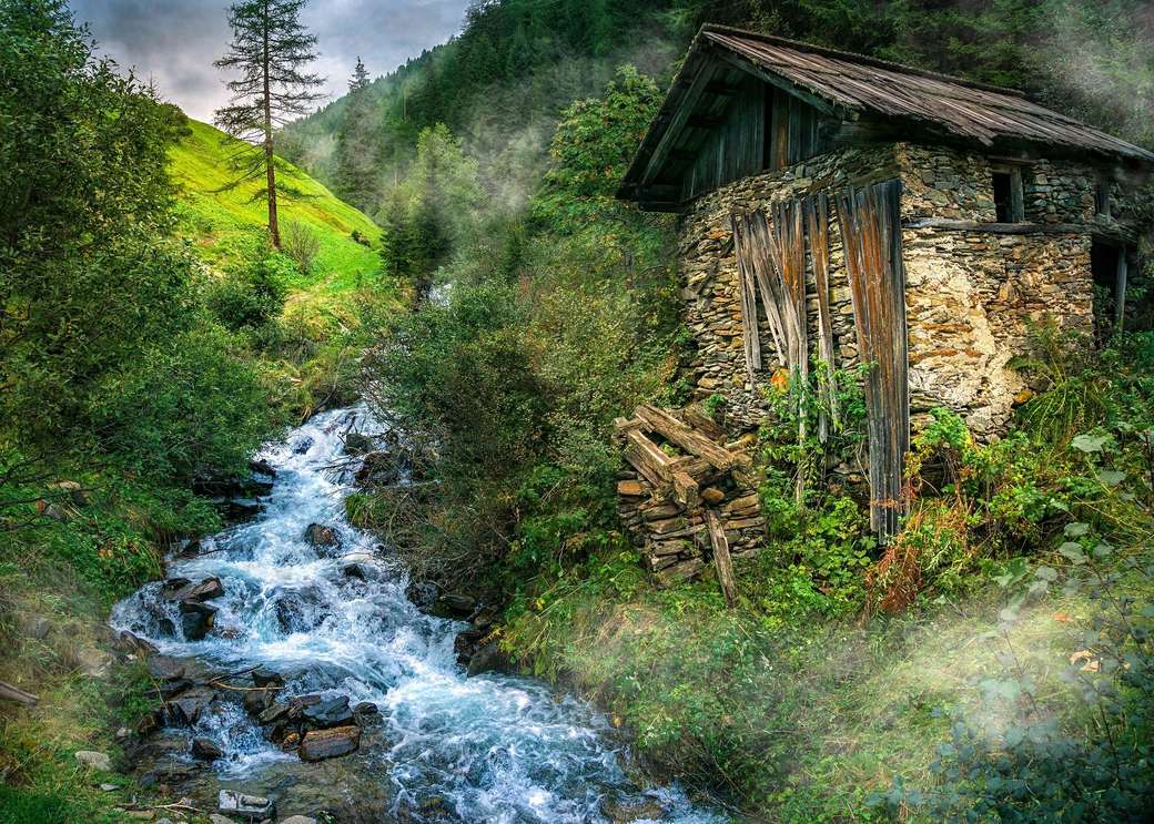 Alpejski krajobraz puzzle online