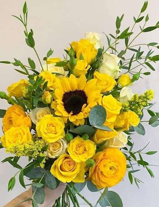 Букет жовтих квітів пазл