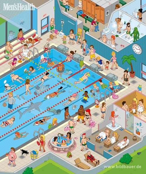 Płyńmy w basenie! puzzle online