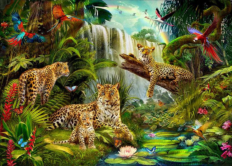 Zwierzęta tropików. puzzle online