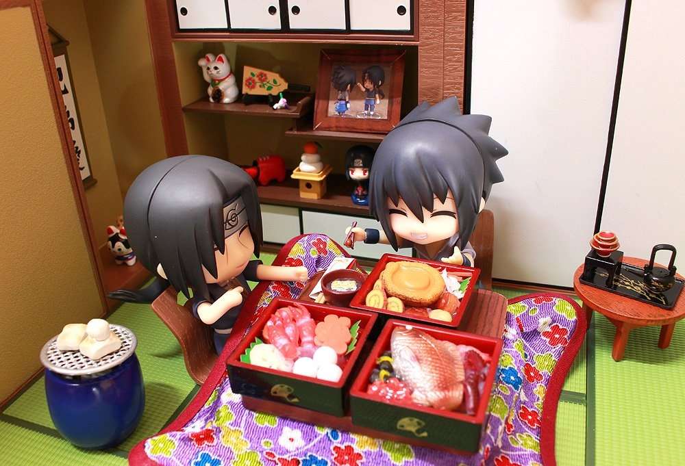 Itachi i Sasuke w pełnym posiłku puzzle online