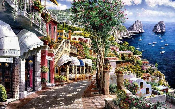 Malowane Capri. puzzle online