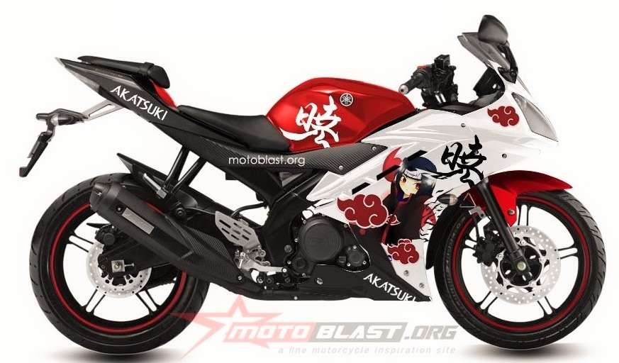 Piękny motocykl Akatsuki puzzle online
