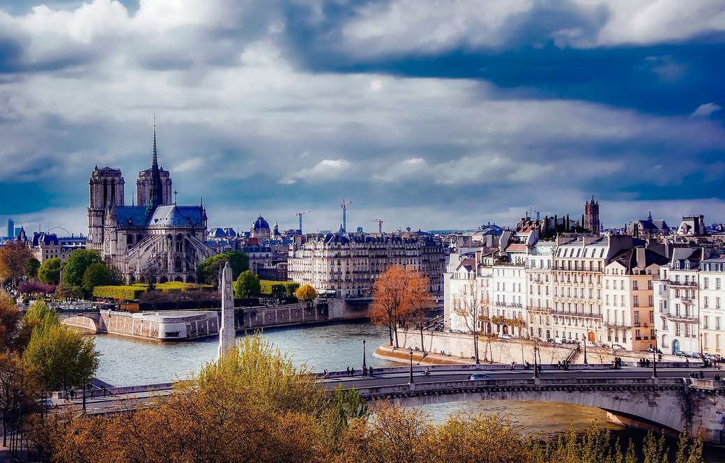 panorama Paryża puzzle online