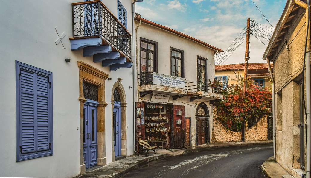Cypr - stara uliczka puzzle online