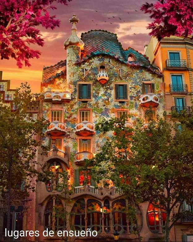 lugares de Ensueño Barcelona, ​​Cataluña, España puzzle online