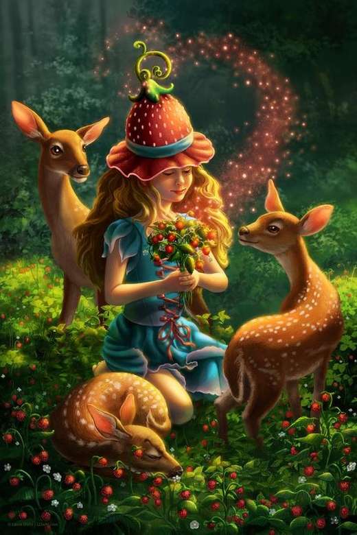 Strawberry Fairy Art puzzle online