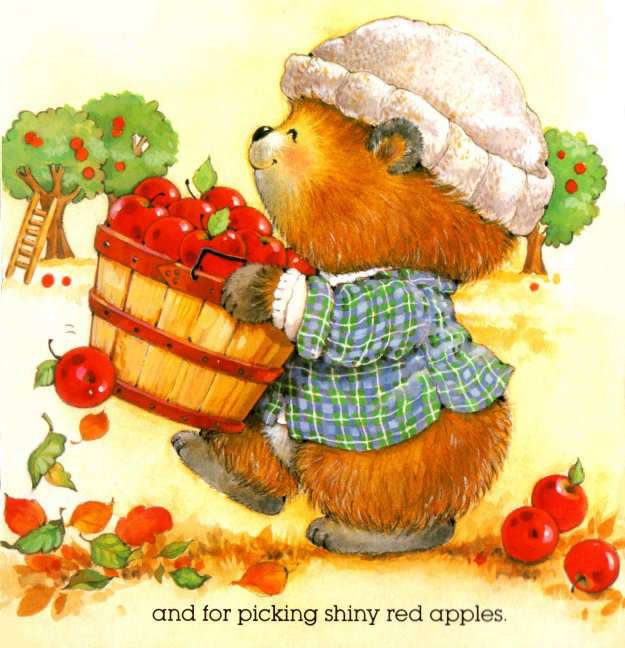 Zbieranie czerwonych jabłek. puzzle online