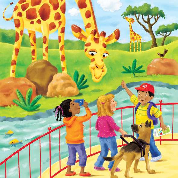 Na spacerze po zoo puzzle online