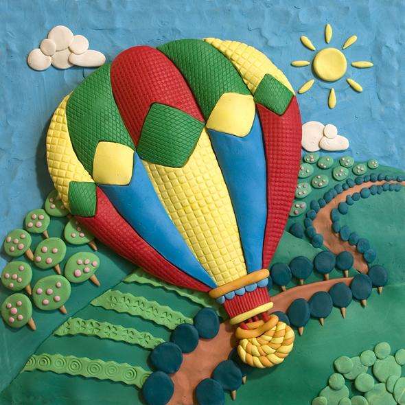 Słoneczny dzień na moim balonie puzzle online