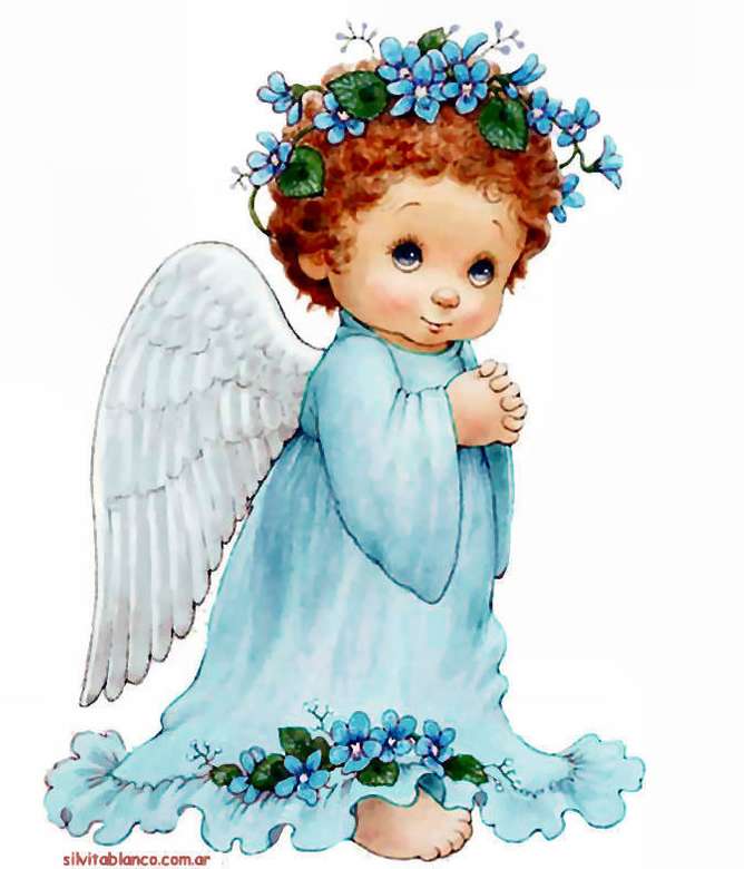 Mój piękny anioł Niebieski =) puzzle online