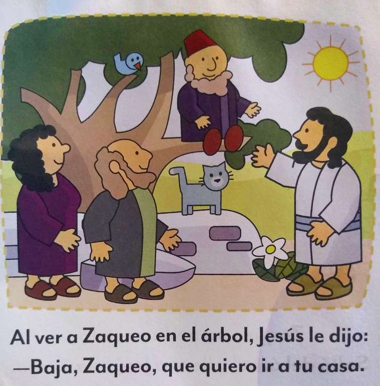 Jezus i Zacheusz puzzle online