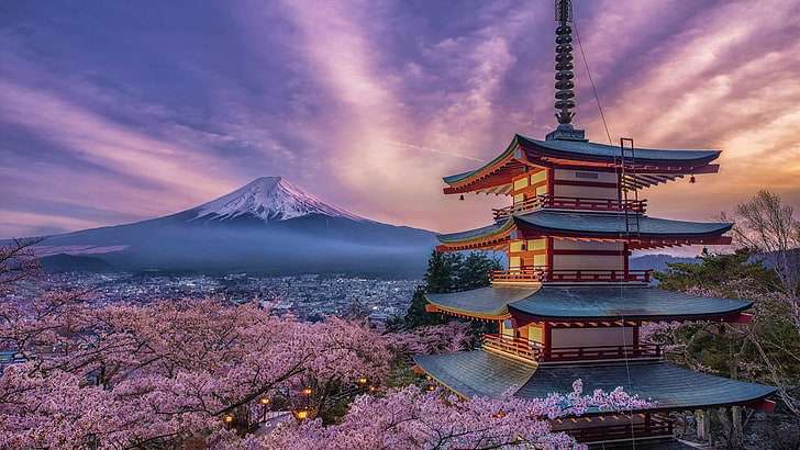 Cherry Blossom -Japonia -Mount Fuji puzzle online