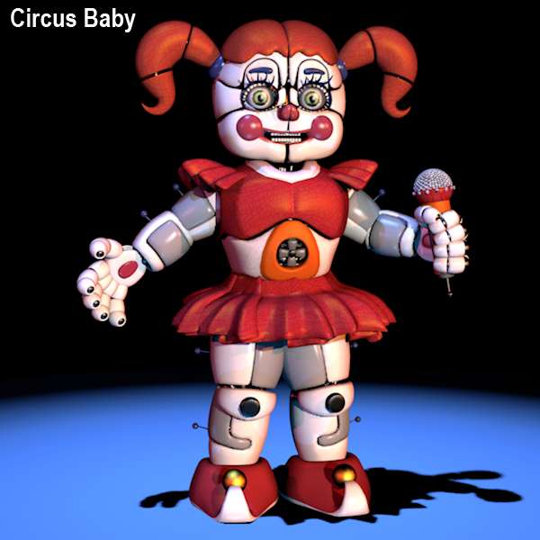 Circus Baby Extras Menu Puzzle C4D puzzle online
