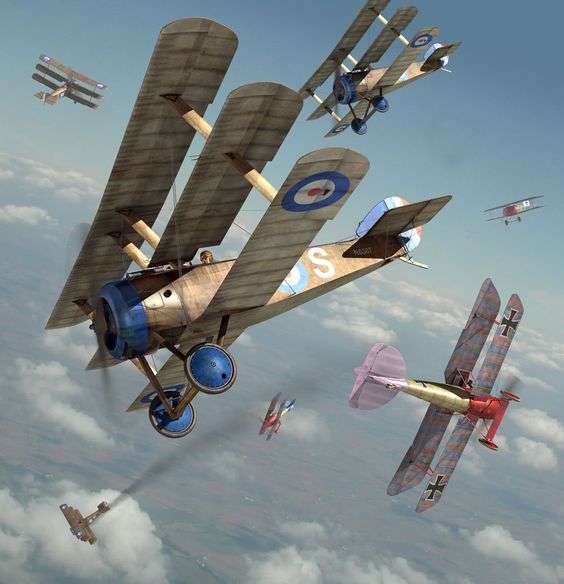 Samoloty z I wojny światowej puzzle online