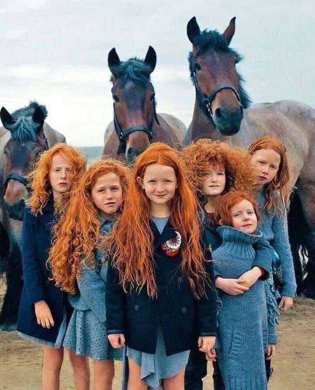 Pretty Redheads puzzle online