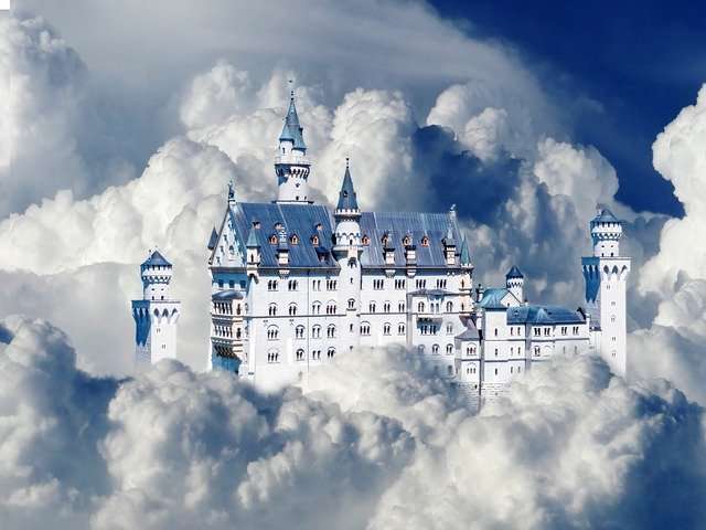 Zamek w chmurach puzzle online