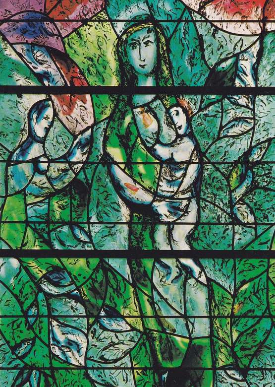Okno Chagalla w Munster w Zurychu puzzle online