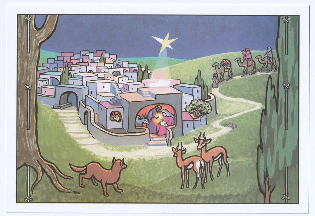 Boże Narodzenie obraz Betlejem puzzle online