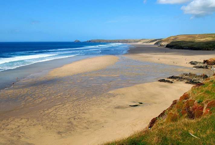 Perranporth Beach Cornwall puzzle online