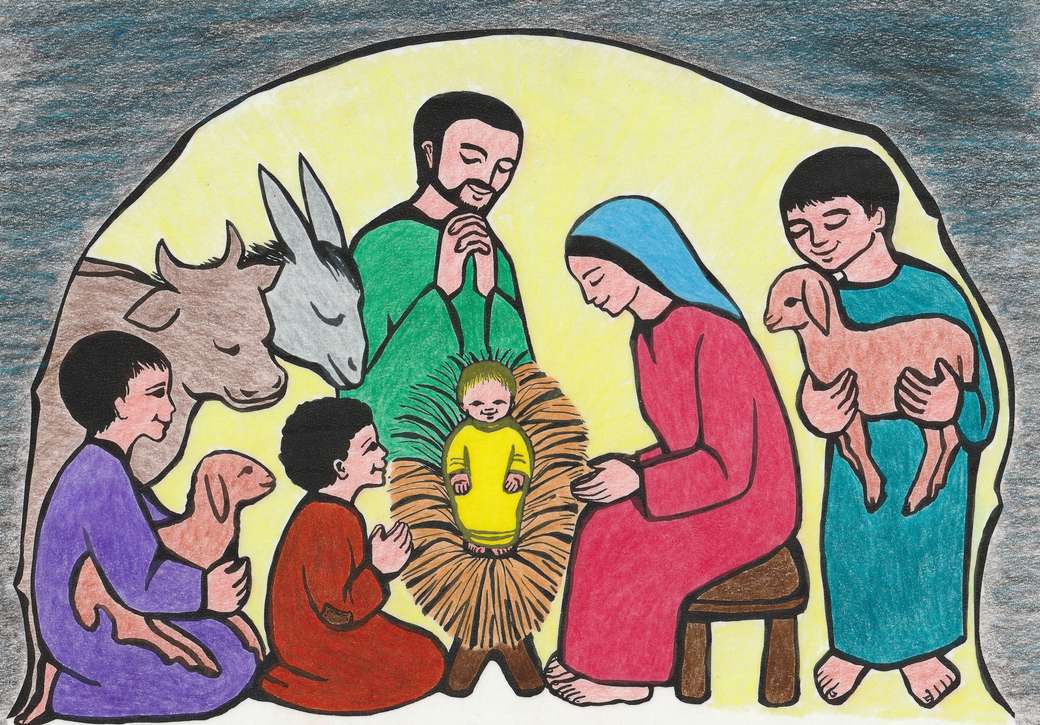 Dla dzieci: narodziny Jezusa puzzle online