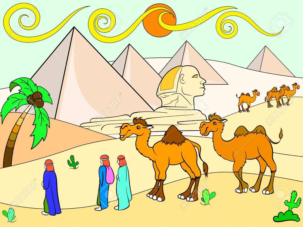 Пейзажи Египта рисунки детские