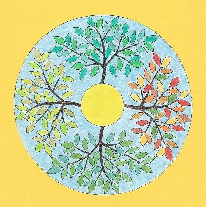 Drzewo mandali puzzle online