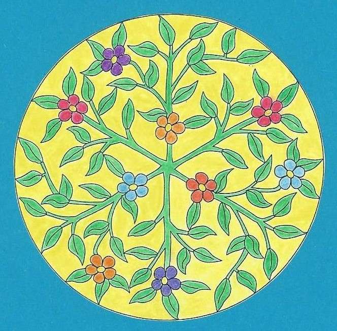 Ogród kwiatowy mandali 2 puzzle online