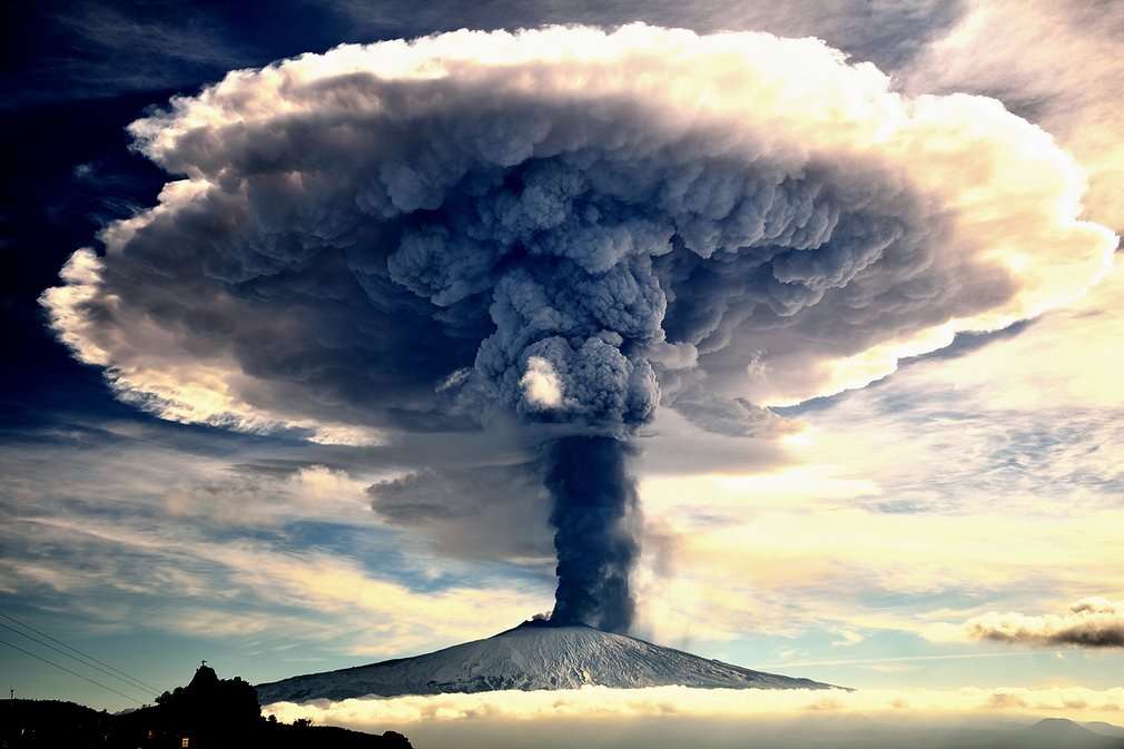 Erupcja Etny - Włochy puzzle online