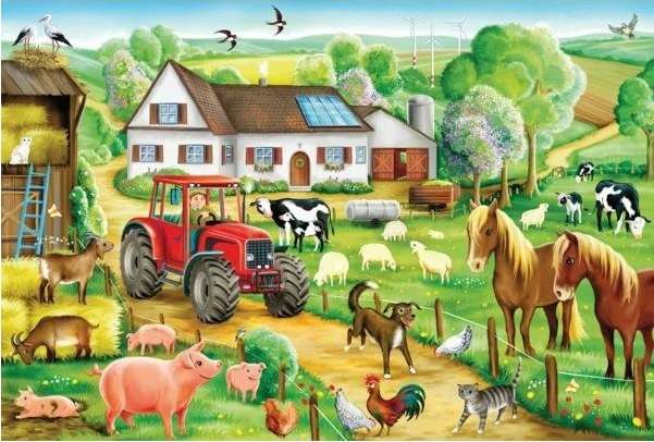 Wiejskie zwierzęta. puzzle online