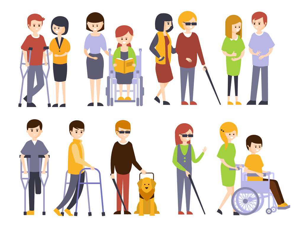Ludzie niepełnosprawni puzzle online