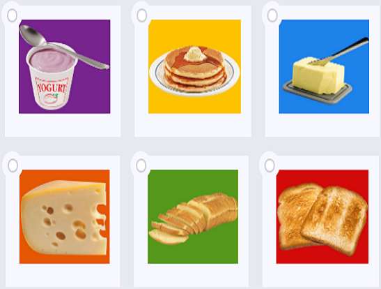 jogurt naleśnik maślany ser chleb tostowy puzzle online