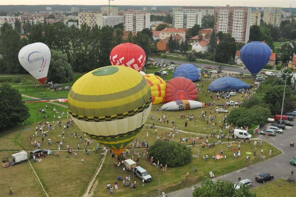 Widok z lotu balonem puzzle online