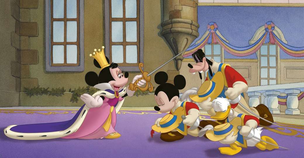 Miki Donald Goofy: Trzej Muszkieterowie puzzle online