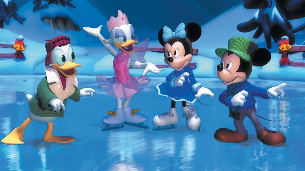 Mickey - bardziej bajkowe święta puzzle online