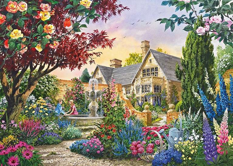 Malowany ogród. puzzle online
