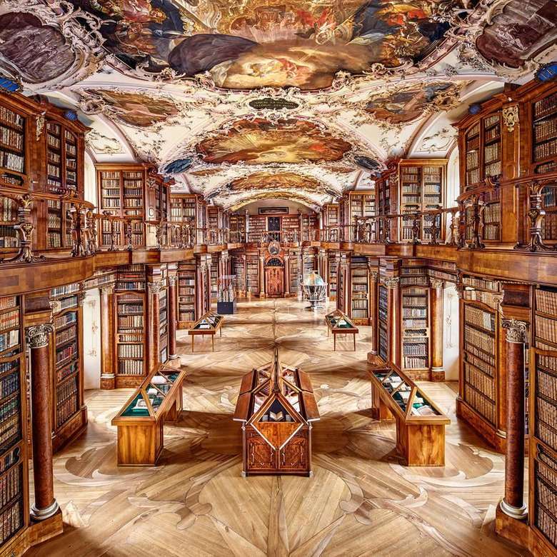 Biblioteka opactwa Sankt Gallen, Szwajcaria puzzle online