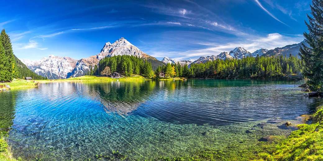 Górskie jezioro w Szwajcarii puzzle online