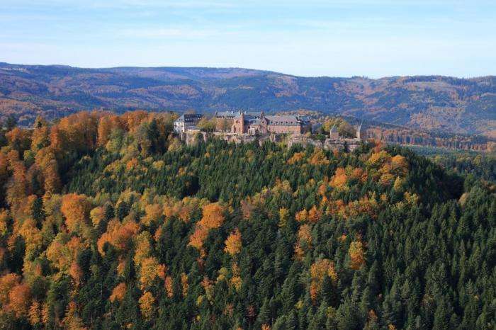 Klasztor Świętej Odilii Mount Odilien Vosges puzzle online