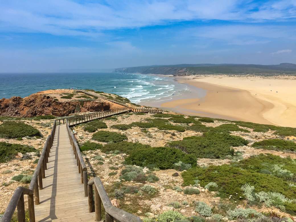 Plaża Bordeiro w Portugalii puzzle online