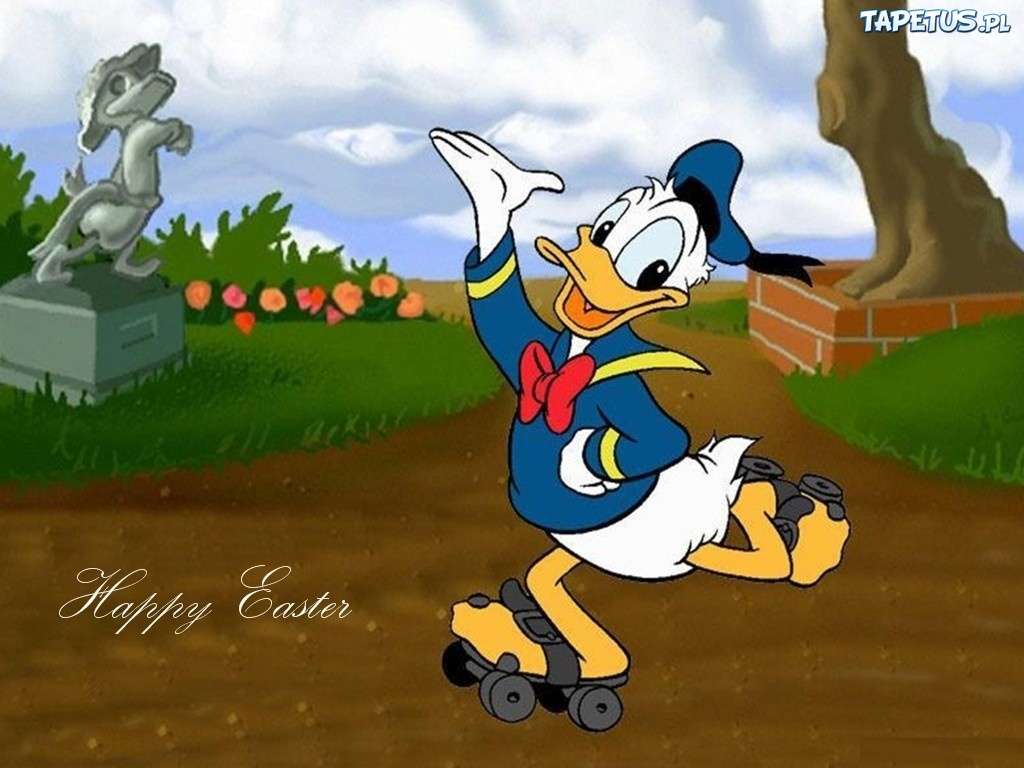 Easter, Happy Easter, Duck, Donald puzzle