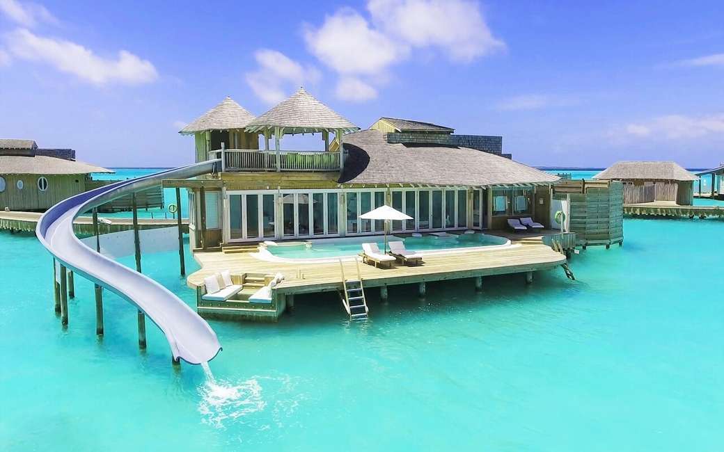hotel- maldivas- islas de coral rompecabezas