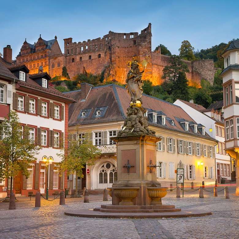 Heidelberg z widokiem na zamek puzzle online