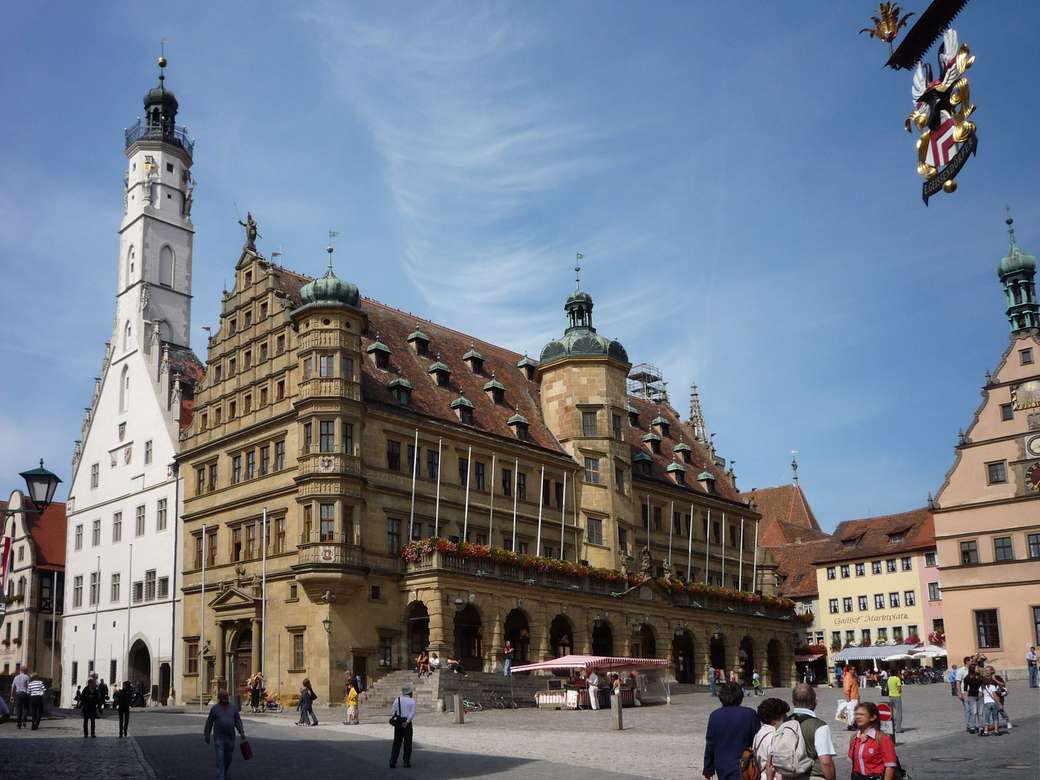 Centrum miasta Rothenburg puzzle online