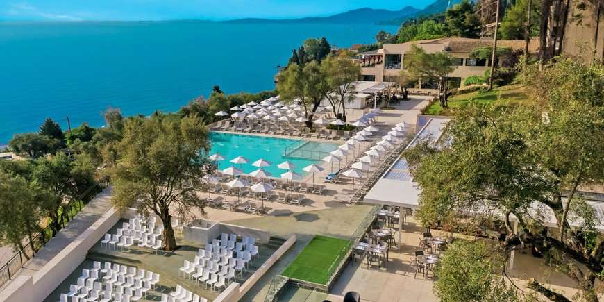 grecja widok z Hotelu Aeolos Beach Resort puzzle online