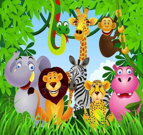 Dzikie zwierzęta puzzle online
